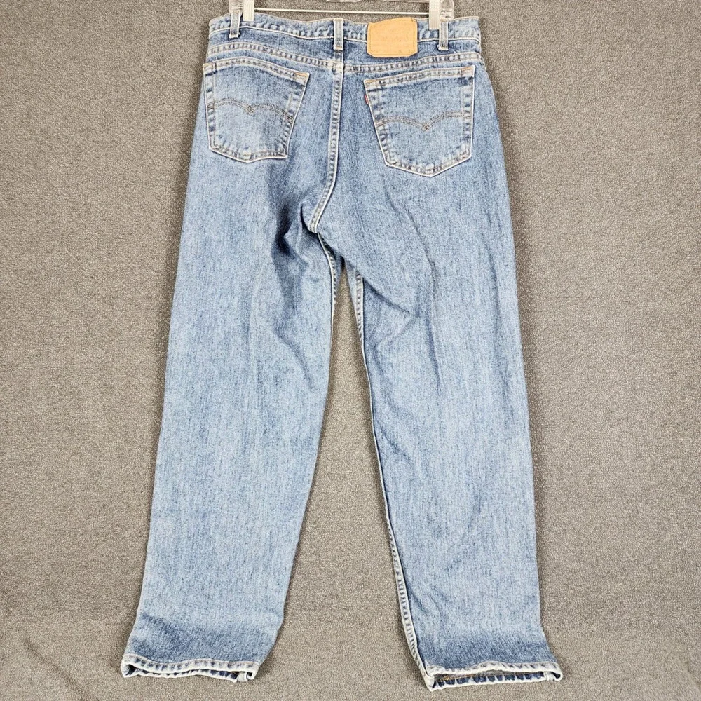 Levis 550 Relaxed Fit Tapered Leg Light Wash Blue Denim Mens Jeans‎ 36x30